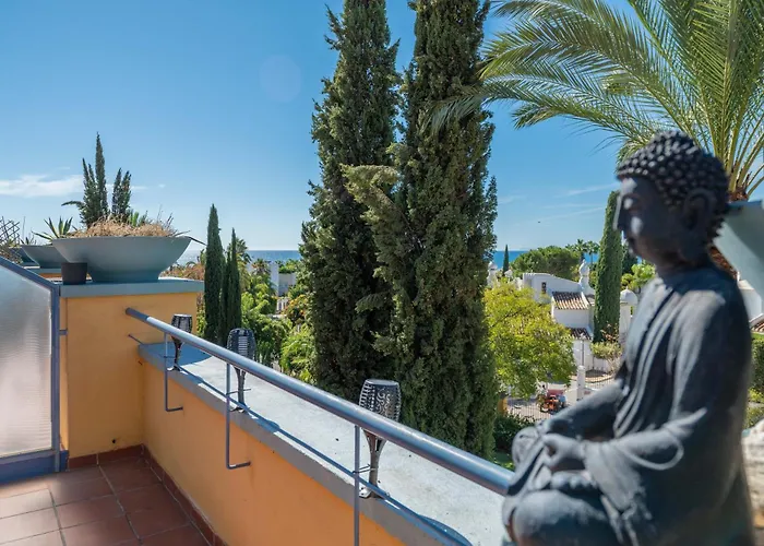 Acogedor Atico Con Vistas Al Mar En Bahia De מארבלה